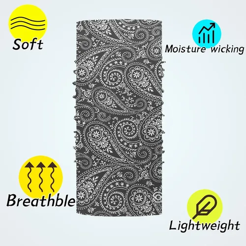 Vista 3 de Polaina para el cuello, máscara facial, bufanda bandana para hombres y mujeres, sol, polaina de tubo a prueba de polvo para ciclismo, motocicleta