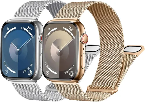 Vista 20 de Correa milanesa para Apple Watch Band de 1.575 pulgadas, 1.732 pulgadas, 1.614 pulgadas, 1.772 pulgadas, 1.654 pulgadas, 1.614 pulgadas, 1.614