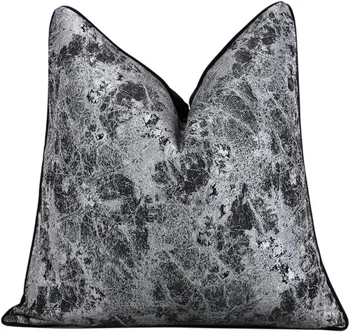 Vista 20 de vctops Fundas de almohada decorativas doradas de jacquard cuadradas, fundas de almohada para cama, sofá, silla, automóvil, decoración del hogar