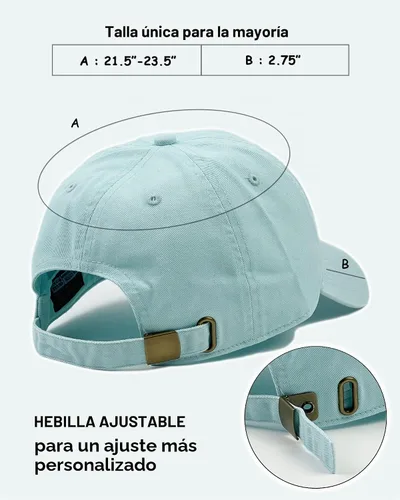 Vista 2 de Utmost Gorra de béisbol unisex de algodón de perfil bajo, color liso, camuflaje en blanco, suave, sin construir, ajustable, tamaño para papá