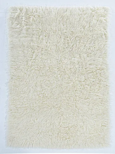 Vista 11 de Linon Flokati - Alfombra de 2 pies por 5 pies, 49.38 oz, borgoña