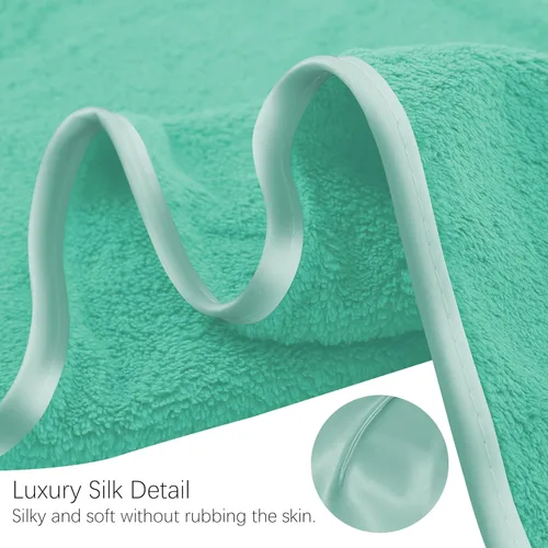 Vista 6 de TENSTARS Toallas de baño de seda con dobladillo para liquidación de baño - 27 x 55 pulgadas - Ligeras, delgadas, de secado rápido - Toalla