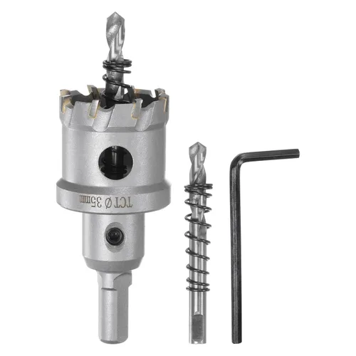 Vista 48 de HARFINGTON Cortador de carburo de sierra de agujero de metal de 0.472 in / 0.47 pulgadas de diámetro para acero inoxidable, metal, aleación