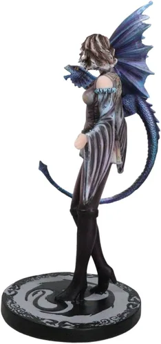 Vista 3 de Ebros Gift Fantasía Mitos y Leyendas Dragón Entrenador Guerrero Princesa Hada con Joven Dragonling Figura Edad de Dragones y Mazmorras Decoración
