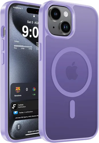 Vista 94 de WRJ Funda magnética mate para iPhone Air de 6.5 pulgadas, [compatible con Magsafe] [protección contra caídas de grado militar], delgada Negro
