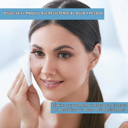 Vista 2 de Diamond Wipes Toallitas desmaquillantes limpiadoras e impermeables, paquete de 50 unidades, sin alcohol con vitamina E