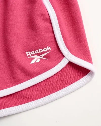 Vista 3 de Reebok Girls' Active Shorts - 2 Pack Lightweight Athletic Gym Dolphin Running Shorts (7-12)