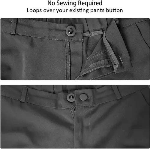 Vista 7 de 12 extensores de botón para jeans, extensor de cintura para jeans, extensor de botón, extensores de botón para pantalones para hombres, extensor
