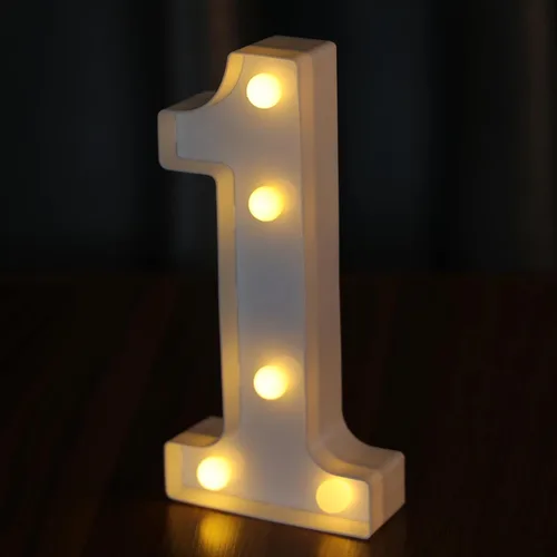 Vista 11 de Letras Iluminadas, Luces de Letras LED 26 del Alfabeto, Letra Iluminada Decorativa, Letras de Marquesina LED que Funcionan con Pilas para Fiesta