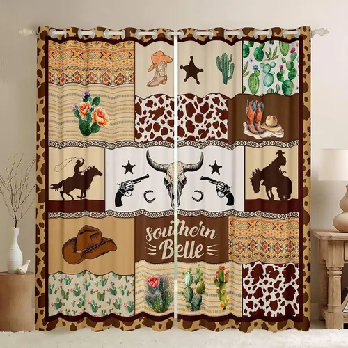Vista 11 de Manfei Lindas cortinas de ventana con estampado de hojas de flores para niños, niñas y adultos, tratamiento de ventana de ajolote floral botánico
