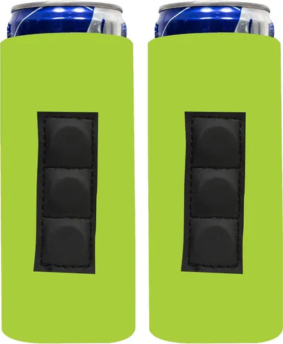 Vista 27 de QualityPerfection Funda magnética delgada para enfriar latas, cerveza/energía, 3 imanes vs 2 imanes, industria estándar, 12 onzas, tamaño delgado