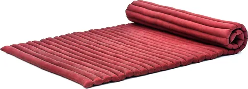 Vista 83 de Leewadee - Colchón de piso plegable - Futón japonés enrollable -Alfombra de tatami triple pliegue - Cama de piso para invitados - Colchón de camping