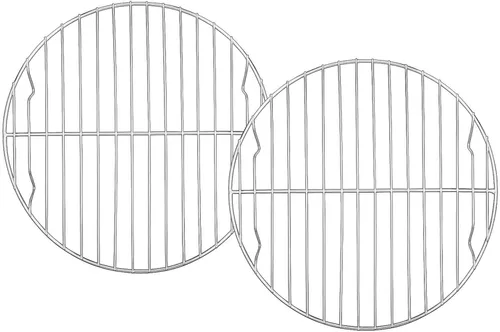 Vista 12 de TeamFar Juego de 2 estantes redondos de enfriamiento de 7½ pulgadas para hornear al vapor, acero inoxidable, saludable y apto para lavavajillas
