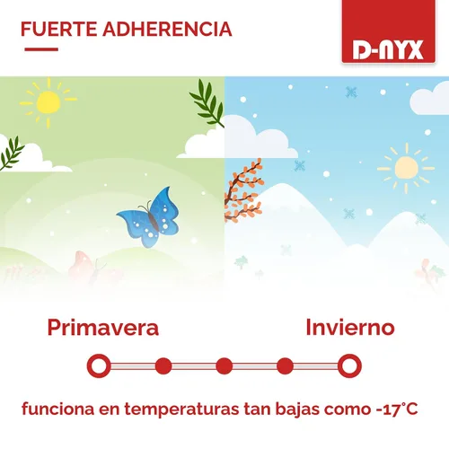 Vista 3 de D-NYX Cinta de sellado de ventana, 1 paquete de cinta de sellado transparente resistente sin residuos para puertas y ventanas, cinta aislante