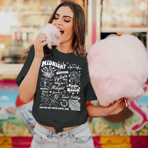Vista 5 de Camiseta de concierto de campo para mujer, camiseta para amantes de la música, camisetas gráficas de música vintage, camisetas de regalo