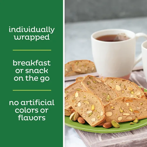 Vista 5 de Nonni's Pistachio Almond Thins (18 galletas - 6 paquetes de 3)