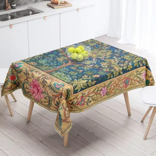 Vista 11 de Mantel azteca suroeste, diseño étnico tribal geométrico, estilo vintage, bohemio, elegante, lavable, para comedor, cocina, granja, fiesta