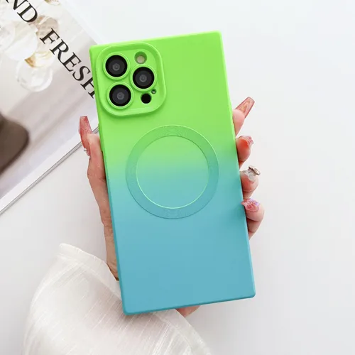 Vista 10 de Funda para iPhone 11, compatible con MagSafe, protector completo de lente de cámara, funda multicolor de lujo para mujeres y niñas, suave ajuste