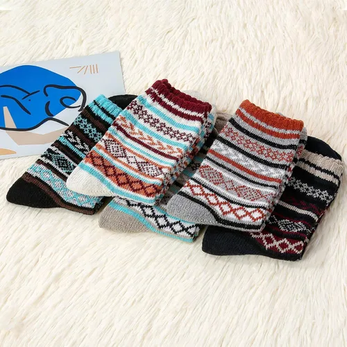 Vista 6 de Zando Calcetines de lana para mujer, calcetines atléticos de invierno, calcetines cálidos de lana merina, calcetines suaves y gruesos de media
