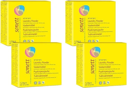 Vista 11 de Sonett Polvo de lavandería orgánico sensible al color para pieles sensibles para personas con alergias (42 onzas) certificado cultivado orgánicamente