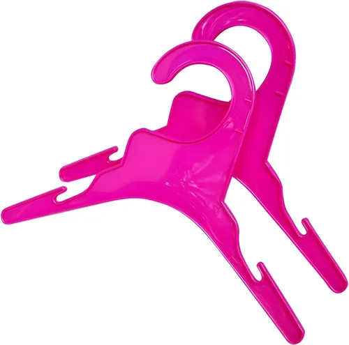 Vista 7 de Perchero de plástico rosa para perros y cachorros para mascotas (L, negro)