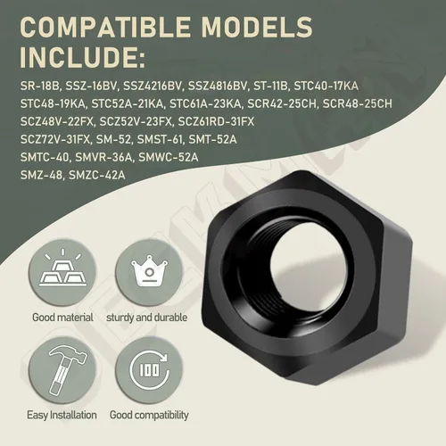 Vista 6 de 04001-41 04020-09 Perno de hoja de husillo y tuerca hexagonal 5/8-11 X 9-1