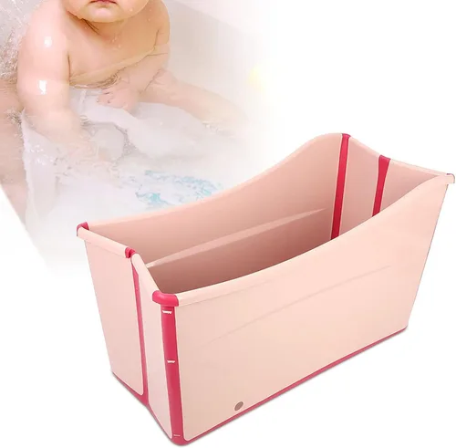 Vista 6 de Foldable Adult Bathtub, Portable Collapsible Soaking Tub For Full Body Bathing, Space-saving Plastic Bath Tub For Home Bathroom