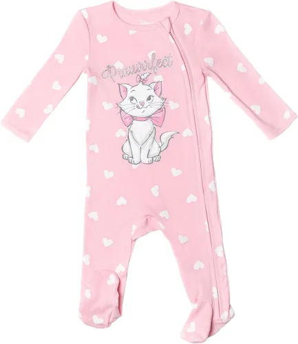 Vista 3 de Disney Classics Aristocats 101 Dálmatas Bambi, paquete de 3 mamelucos con pies Sleep N' Play
