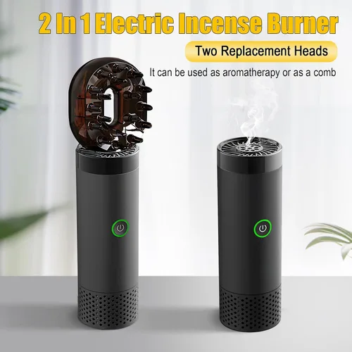 Vista 2 de Quemador de incienso electrónico eléctrico difusor de aroma fragancia árabe Bakhoor árabe incienso incensario para exteriores, hogar, escritorio