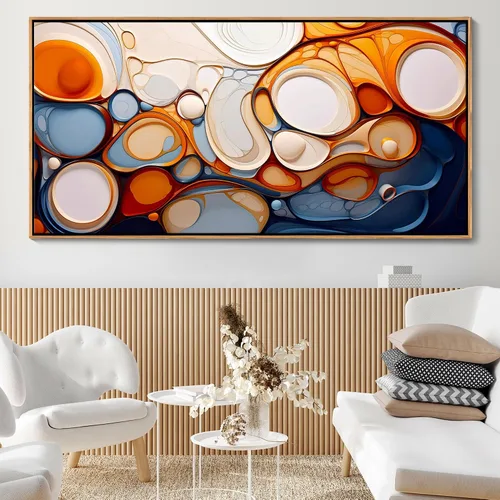 Vista 27 de AJAZIKO Arte de Pared de Vaca de las Tierras Altas - Decoración de Pared de Granja y Campo Rústico, Cuadros Grandes en Lienzo para Sala de Estar