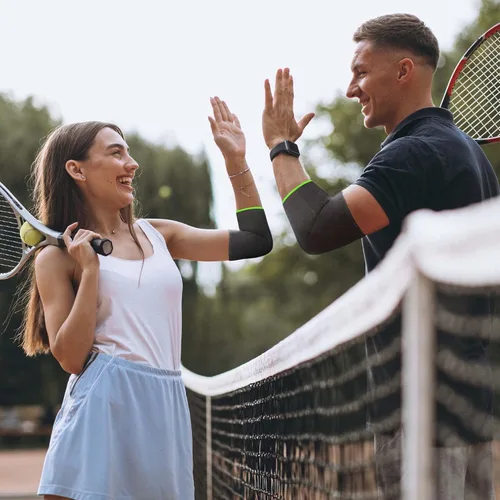 Vista 3 de ikido Manga de compresión para codo, soporte de codo, soporte instantáneo para codo de tenis, codo de golfista, tendinitis, artritis, bursitis