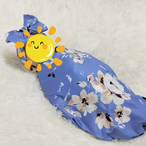 Vista 8 de SUFEINI Conjunto de manta con bata de mamá a juego, bata de maternidad para enfermería, hospital, parto, bata de embarazo, ropa de descanso