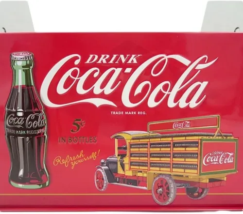 Vista 5 de Tin Box Company - Organizador grande para utensilios, Coca-Cola 2023