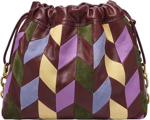 Vista 3 de Fossil Gigi - Bolso de hombro de piel con cordón para mujer