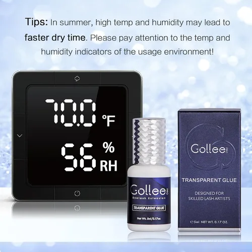 Vista 7 de Pegamento de extensiones de pestañas transparente para extensiones de pestañas, (0.17 onzas líquidas/0.2 fl oz), 1-2 S, secado rápido/retención 6