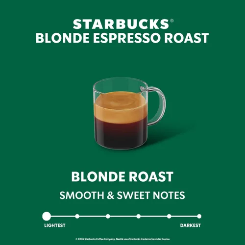 Vista 3 de Starbucks by Nespresso Cápsulas de café para máquinas Nespresso Vertuo - Rubia Espresso ASEADO - 50 CUENTA
