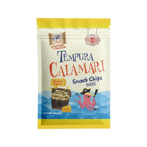 Vista 21 de Swashbuckle Snacks Patatas fritas crujientes de tempura calamar, sabor a queso, 0.95 onzas (0.95 oz), paquete de 5, fabricado en Japón, Otsumami