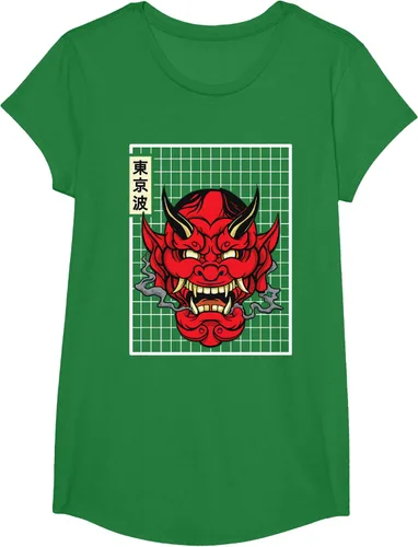 Vista 42 de Máscara japonesa de Demon Hannya Oni con máscara japonesa, Negro