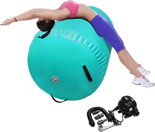 Vista 8 de 86 York - Esterilla inflable de aire para gimnasia con bomba eléctrica, equipo de gimnasia para uso doméstico, entrenamiento en el gimnasio, yoga