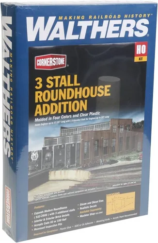 Vista 7 de Walthers Cornerstone Serie Kit HO Scale 2-Stall Motor House & Accesorios