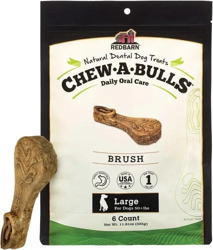 Vista 2 de Redbarn Pet Products Chew-A-Bulls (Talla: Grande, Forma: Cepillo, 6 unidades (Caja de 10))