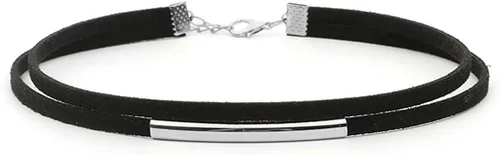 Vista 3 de Collar negro gargantilla de terciopelo collares de moda punk joyería para mujer