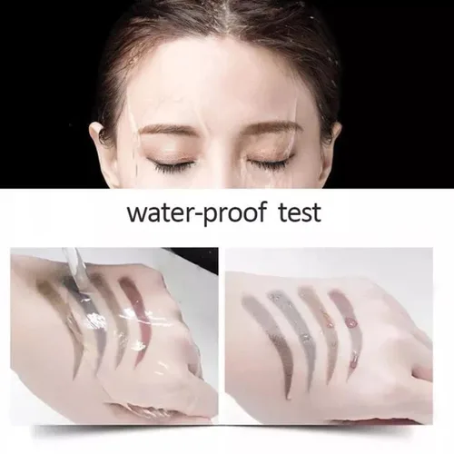 Vista 3 de Lápiz profesional para cejas, impermeable, fácil y fácil de moldear cejas, de larga duración, lápiz de cejas (rojo-marrón)