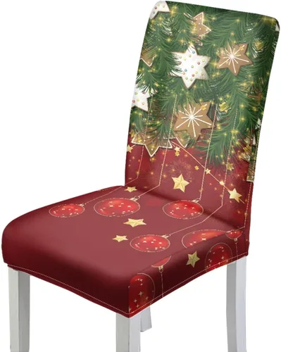 Vista 36 de Rnyleeg Fundas de silla de Navidad para sala de estar, diseño de muñeco de nieve azul, estampado de pájaros, fundas para sillas de comedor, 1