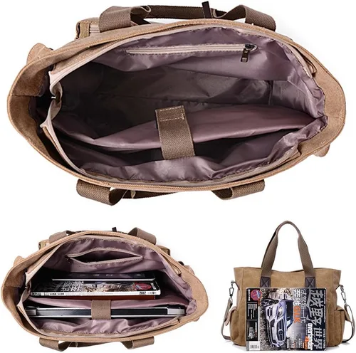 Vista 6 de ToLFE Bolso de mano con asa superior para mujer, bolso de hombro, bolso de mensajero, bolso cruzado, bolsa de viaje para trabajo