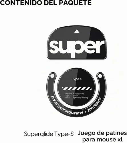 Vista 4 de Pulsar Gaming Gears Superglide Type-S Patines para GPro X Superlight 1, negro