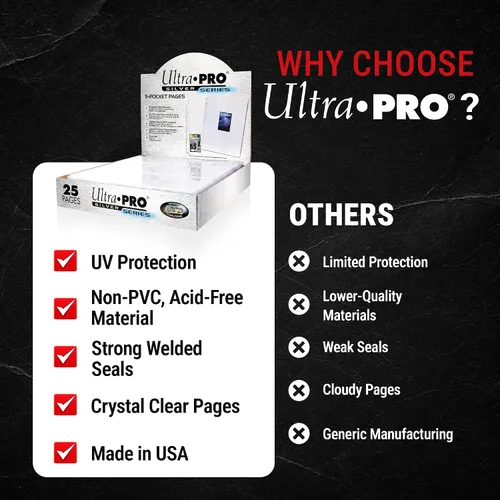 Vista 8 de Ultra Pro Silver Series 9 páginas de bolsillo (paquete de 25 unidades)