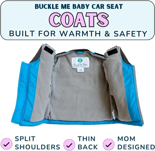 Vista 3 de Buckle Me Baby Coats Abrigo de asiento de coche de Toast