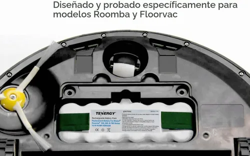 Vista 7 de Batería de repuesto Tenergy para iRobot 500