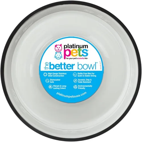 Vista 51 de Platinum Pets - tazón de acero inoxidable para gatos y perros que no se vuelca
